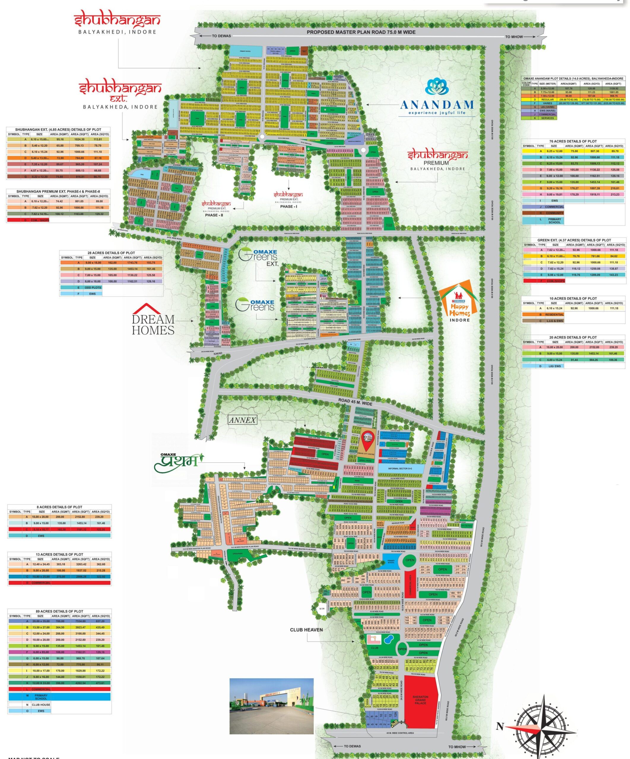 Omaxe city DBR Realtors Properties map plan